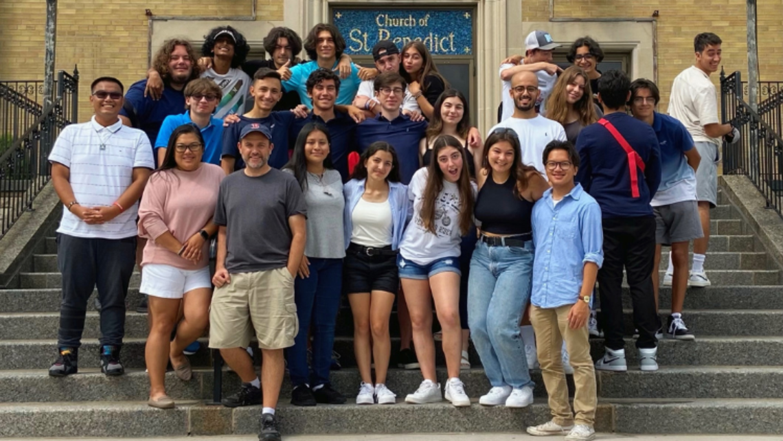 Youth and young adults meet at St. Benedict's over this past summer before leaving to have lunch at a diner | Photo by Mariel Cabrera Message of the Provincial 02.17.22