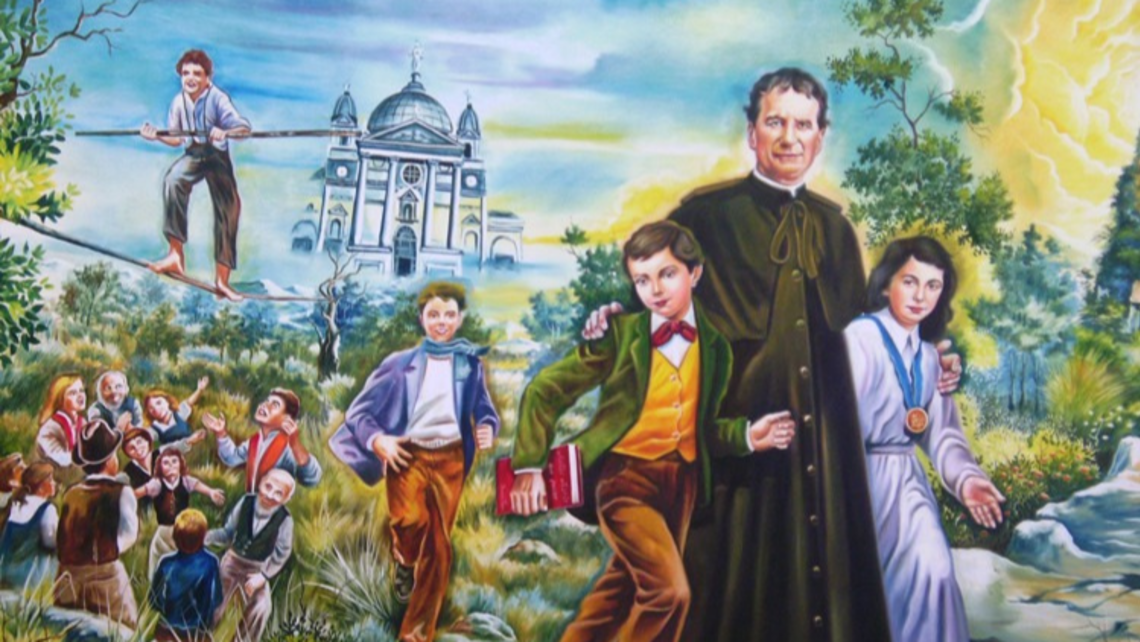 Don Bosco with his arms around St. Dominic Savio and Bl. Laura Vicuña | Illustration courtesy of www.sdb.org Message of the Provincial 05.19.22
