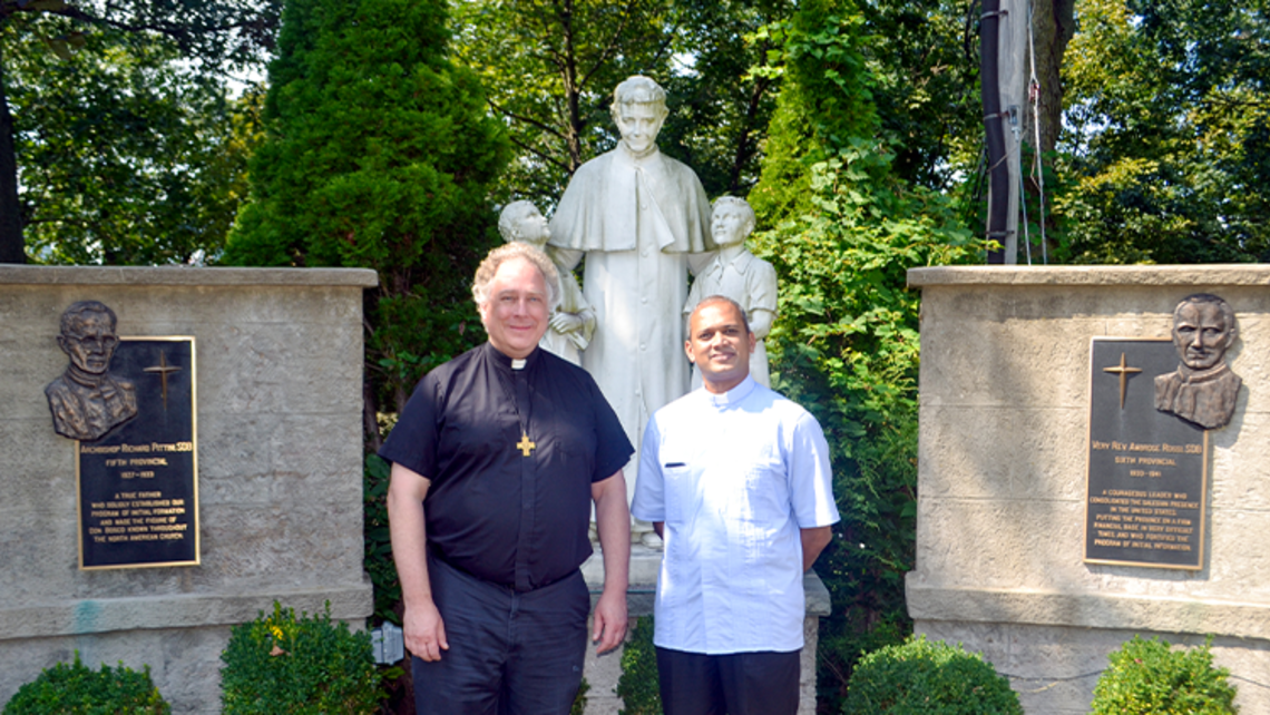 Fr. Tim Zak, SDB, Provincial and Fr. Shijumon “Shiju” Thottupurathu, SDB | Photo by Julia St. Clair Message of the Provincial 09.16.21