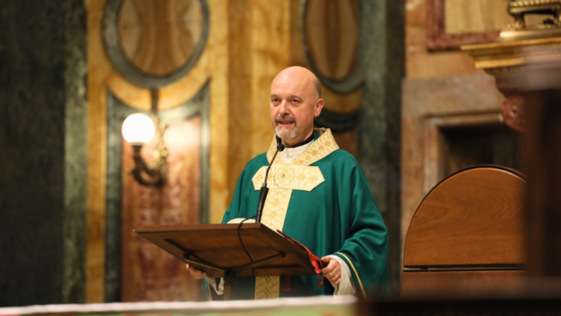 Vicar Fr. Stefano Martoglio, SDB, during this year’s Salesian Family Spirituality Days celebration in Valdocco, Turin, Italy | Courtesy of Agenzia Info Salesiana (ANS) Message of the Vicar February 2025