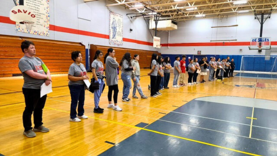 OLV Salesian Family during a youth ministry activity | Courtesy of Fr. John Nazzaro, SDB Orange: OLV YM Going Strong