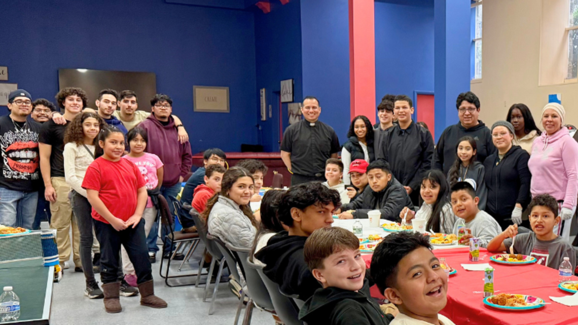 Port Chester YA Volunteers from Tampa Visit St. John Bosco Parish