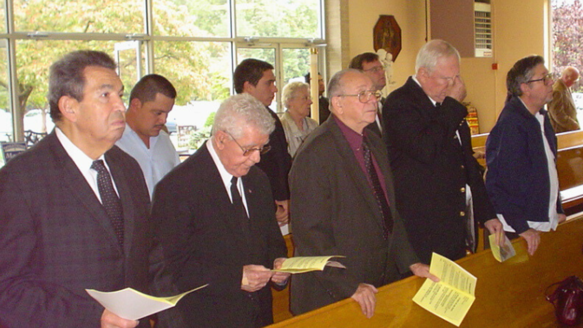 Bros. Jerry Cincotta, John Zito, Bruno Busatto, Jim Wiegand, and Charlie Mayer, in 2005 | Photo by Fr. Mike Mendl, SDB Rest In Peace, Bro. Charlie