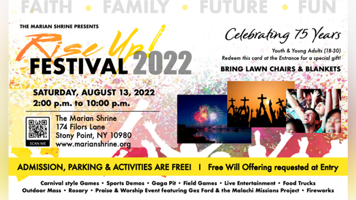 Rise Up! Festival postcard | Courtesy of Fr. Steve Shafran, SDB Rise Up! Festival