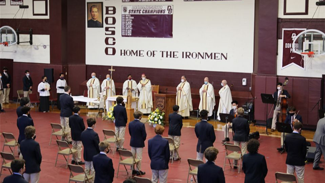St. Joseph Mass at Don Bosco Prep | Photo credit: Jennifer Passerino St. Joseph Mass at Don Bosco Prep