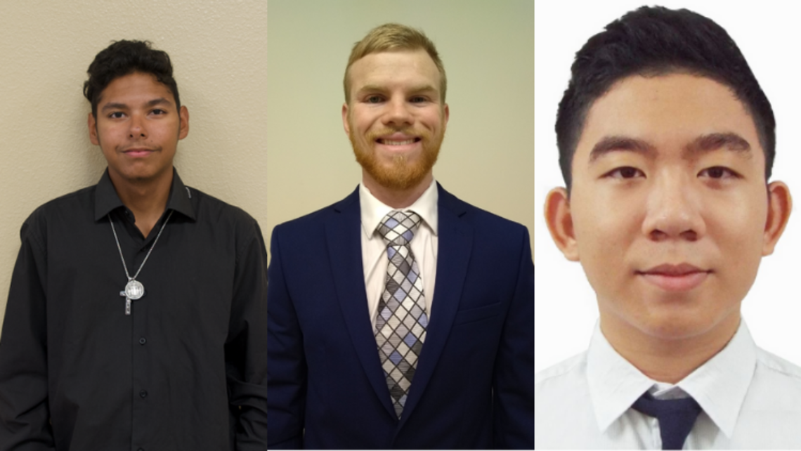 (from left to right) Nathan Gonzalez, Nicholas Jandernoa, and Quan Phu | Photo credit: Salesian Vocation Office SUE Province Welcomes New Candidates