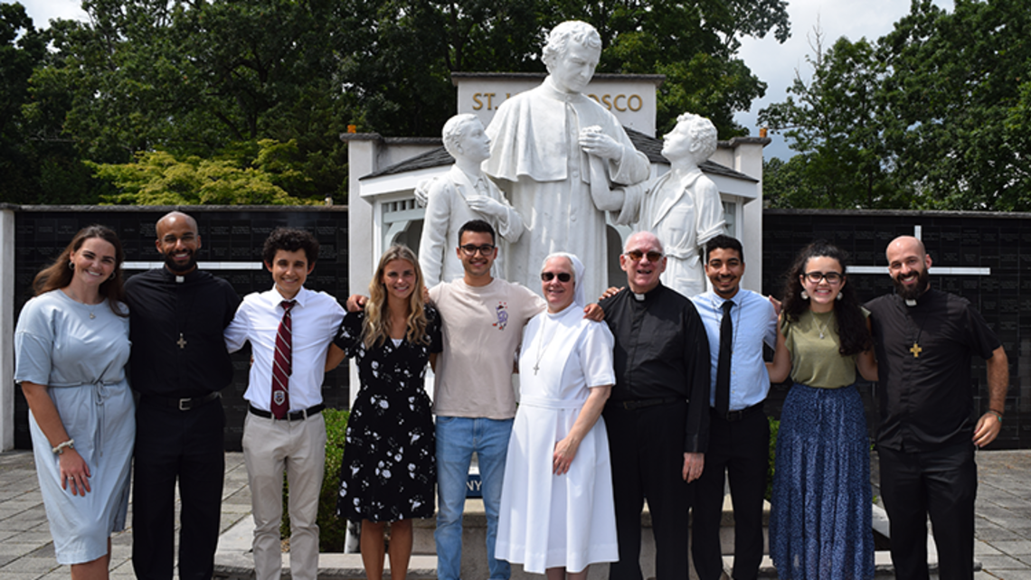 Salesian Youth Ministry and Family at Perpetual Professions on Saturday, August 21 at the Marian Shrine in Stony Point, NY | Photo by Vicky Weekley SYM Corner - September 3 2021