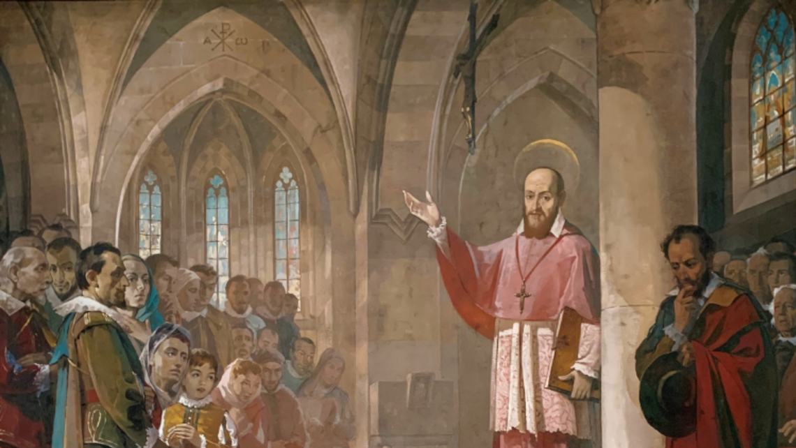 St. Francis de Sales, taken from the St. Francis de Sales chapel in Turin | Photo courtesy of Fr. Tim Zak, SDB, Provincial SYM Corner 01.13.22