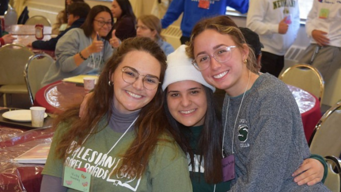 Vicky Weekley with young people at the March 2022 SLR | Photo by Vicky Weekley SYM Corner 03.31.2022