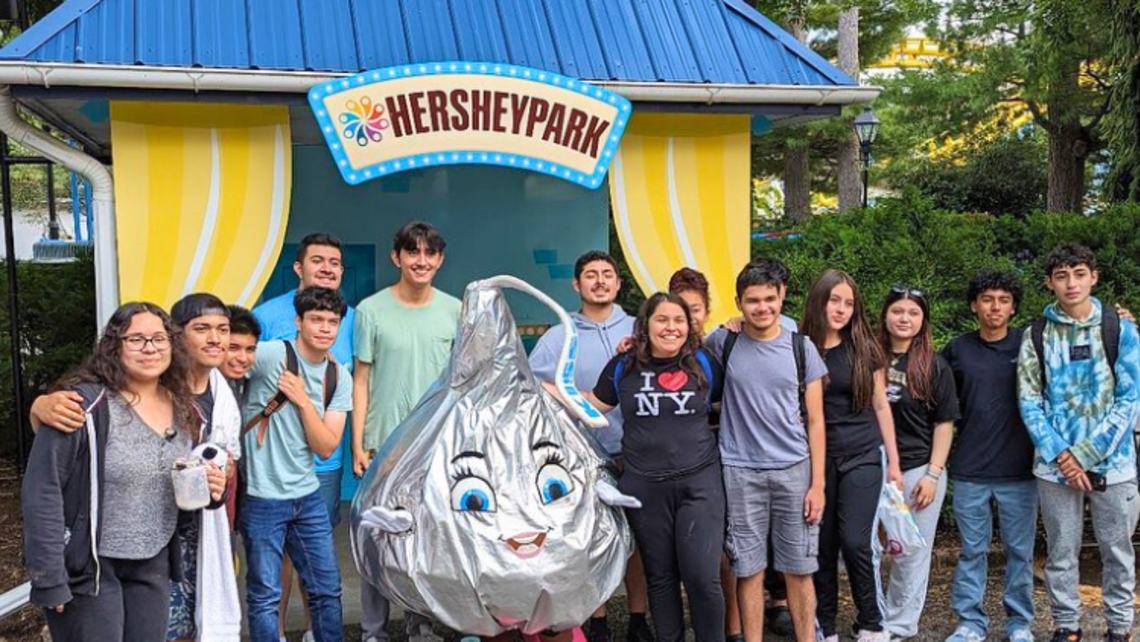 Don Bosco Cristo Rey students at their end of year field trip to Hersheypark | Photo courtesy of Don Bosco Cristo Rey High School's Facebook SYM Corner 06.21.23