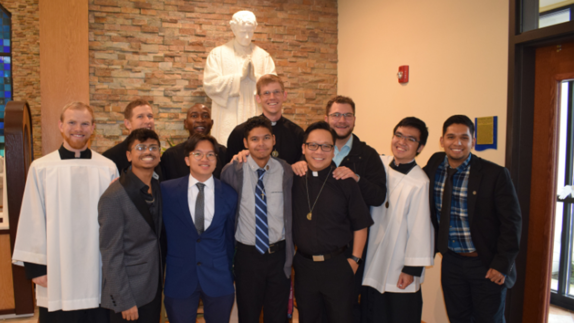 SUE Province’s men in formation | Photo by Ms. Macie Weaver and Ms. Vicky Weekley Vocation Awareness 2023