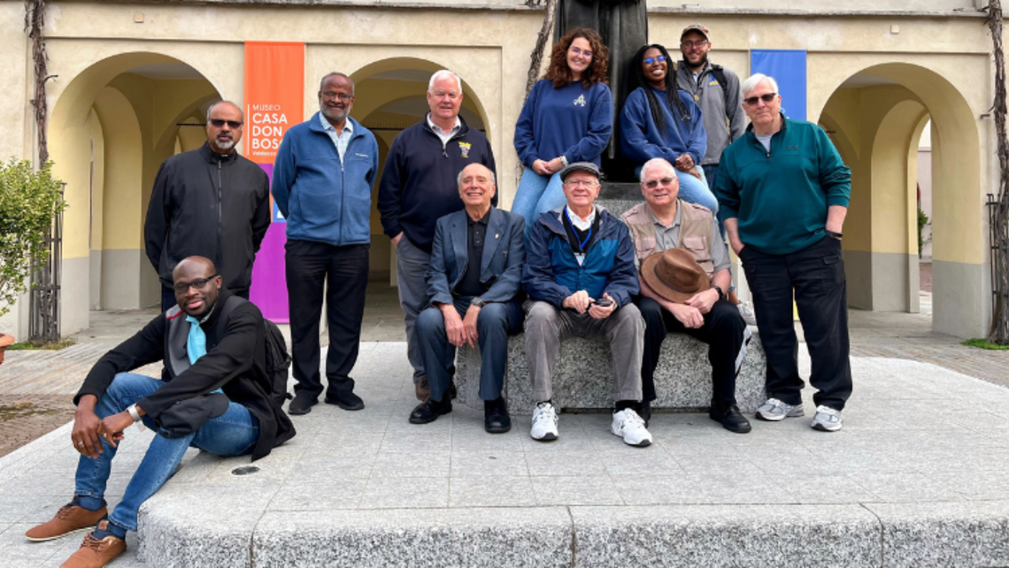 Salesian Family in Valdocco after the canonization of St. Artemides Zatti | Photo by Fr. Dominic Tran, SDB Vocation Awareness Week 2022