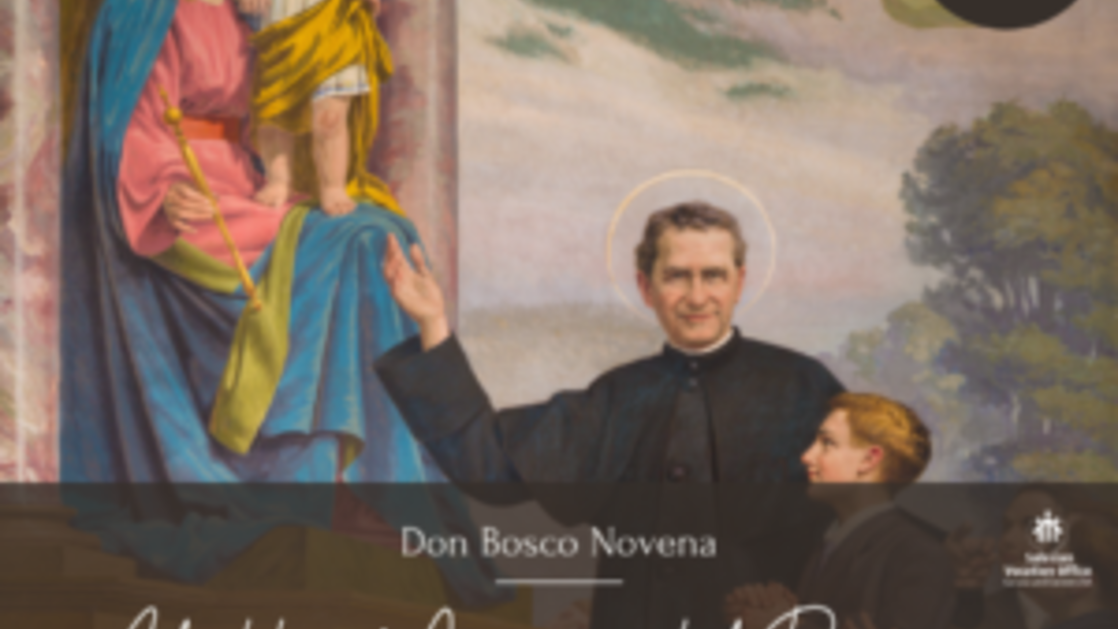 Don Bosco Points to Jesus