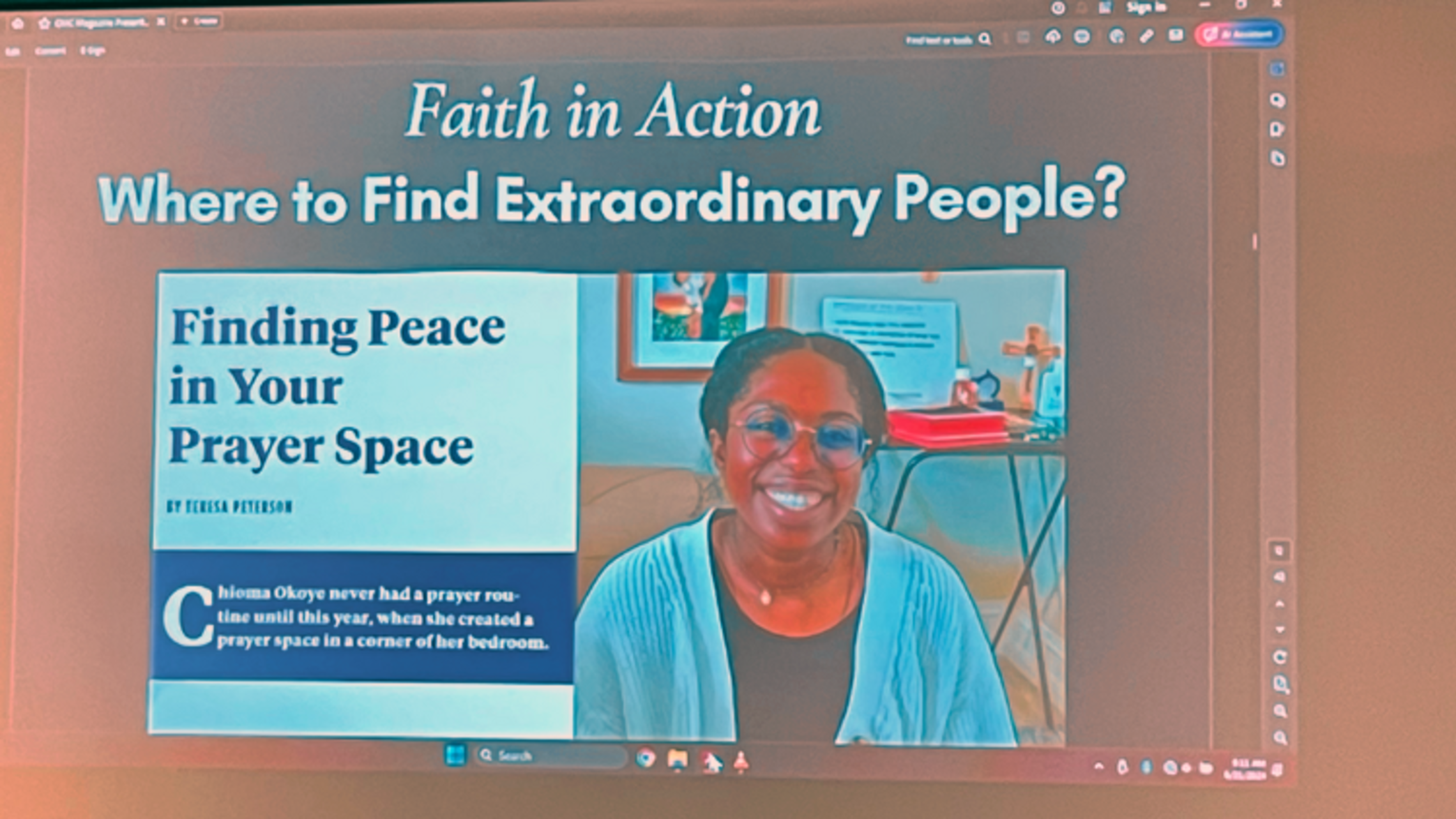 Salesian Family member Chioma Okoye was featured as “an example of a good story subject” in one of this year’s CMC sessions. | Photo by Ms. Julia St. Clair CMC 2024