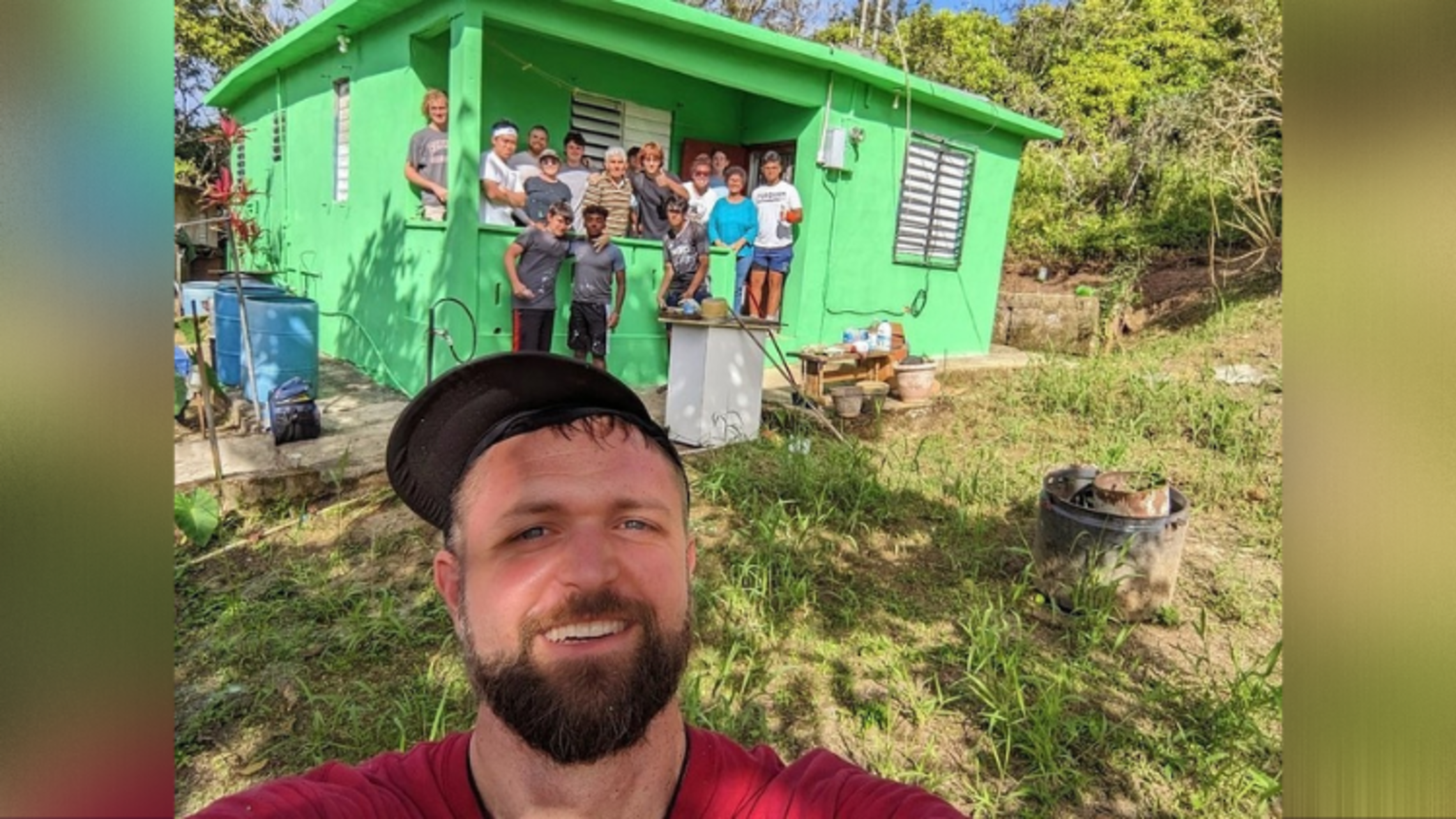 Br. Travis Gunther takes a selfie with students on the mission trip | Photo by Br. Travis Gunther, SDB Don Bosco Prep Mission Trip