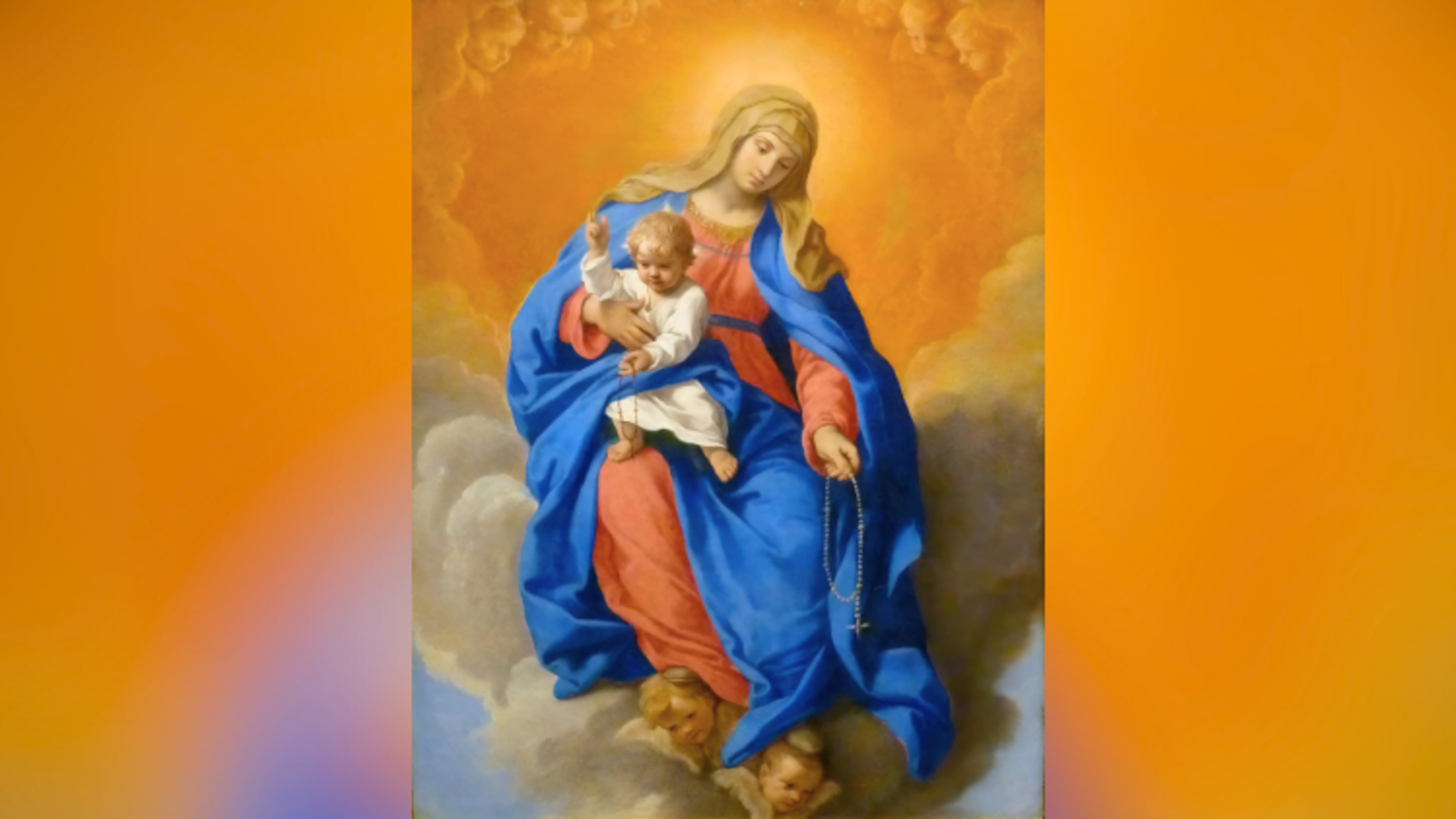 Simone Cantarini’s “Madonna of the Rosary” | Credit: Public Domain Faithful to the Second Column