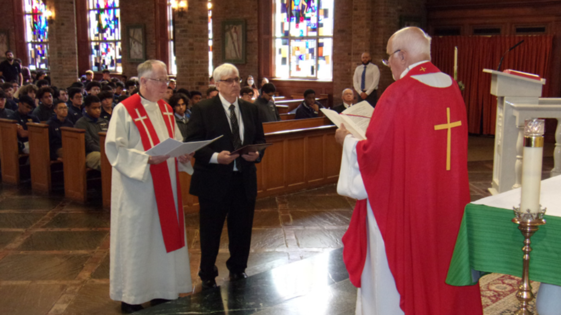 Fr. Tom and Br. Bill Renew Their Vows as Salesians