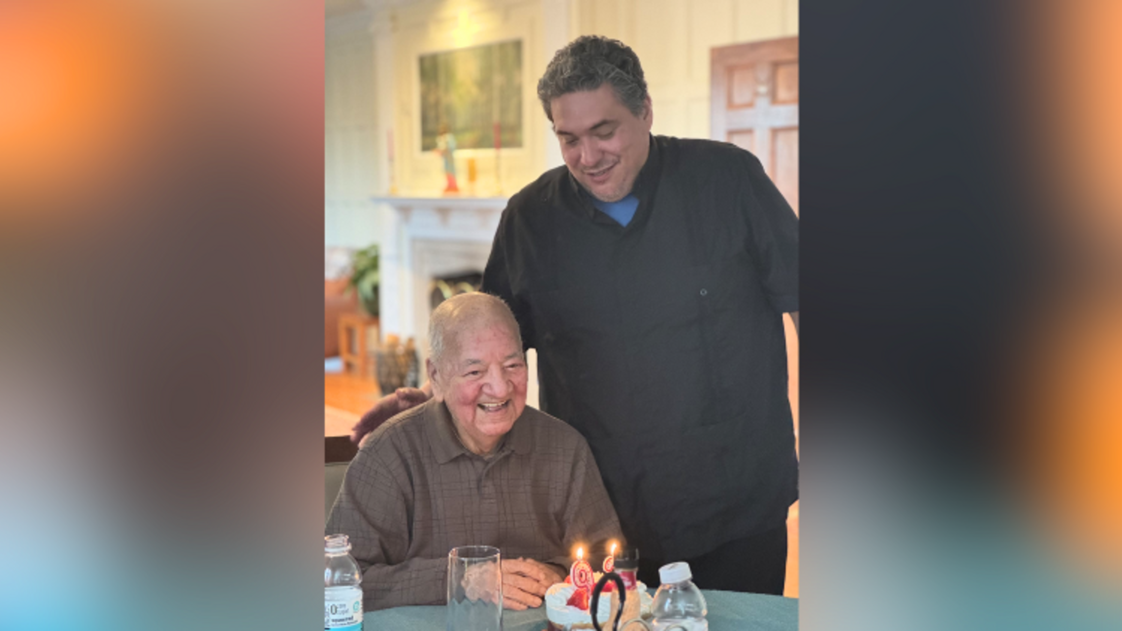 Bro. Charles Thenier, SDB, and Fr. Manny Gallo, SDB | Courtesy of the Stony Point community Happy Birthday, Bro. Charles!