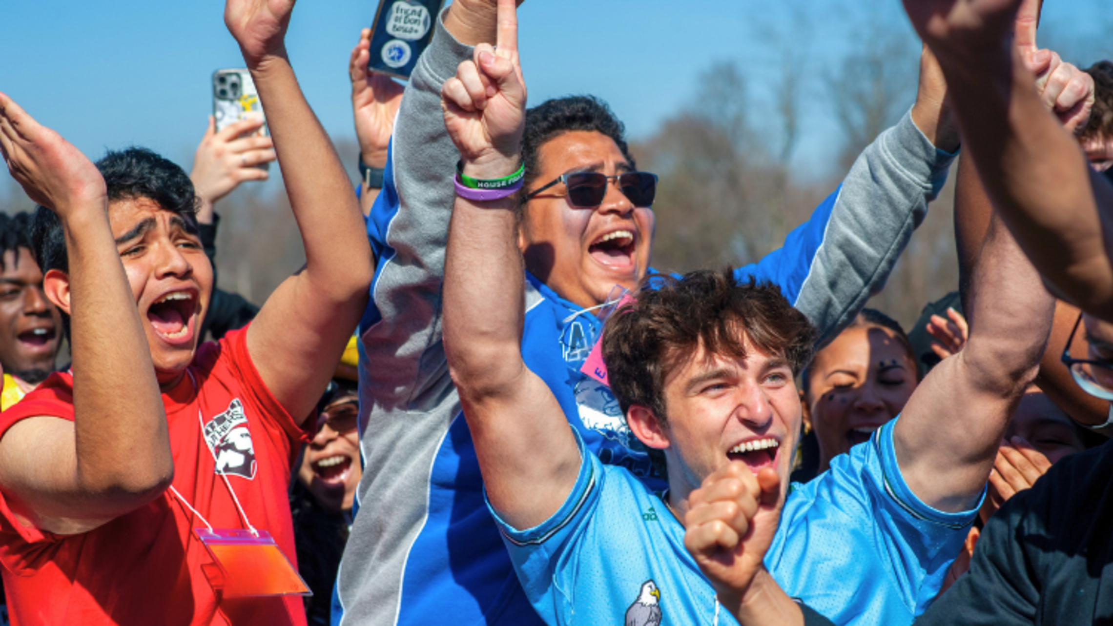 Participants cheer during Salesian Games. | Courtesy of Ms. Macie Weaver March 2025 SLR