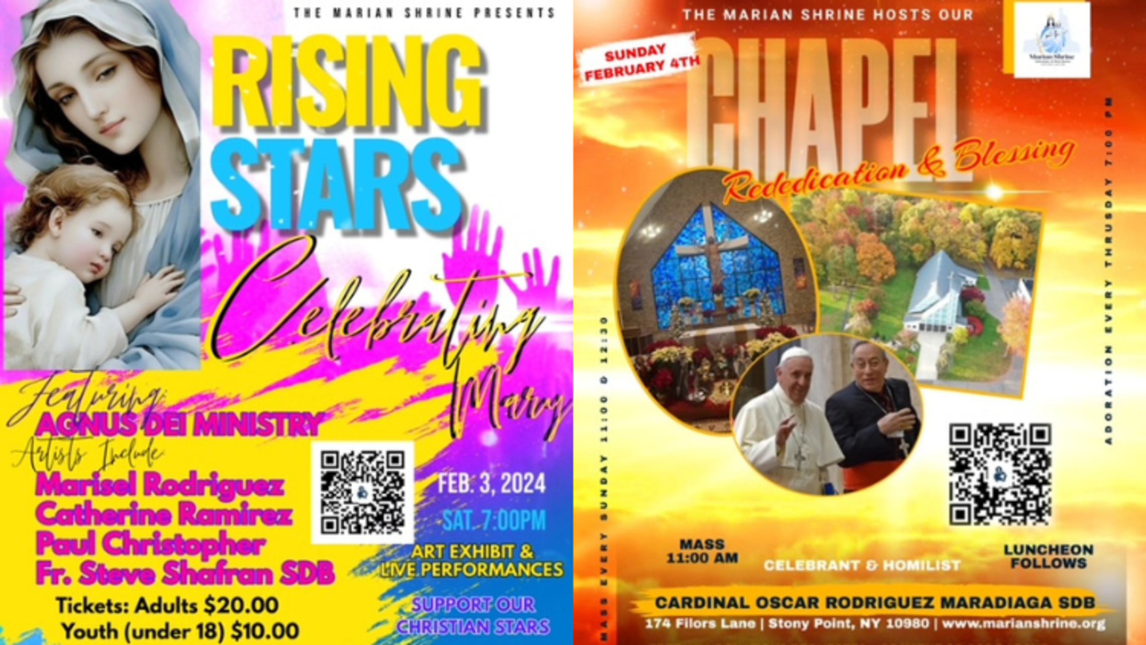 Marian Shrine Events February 2024