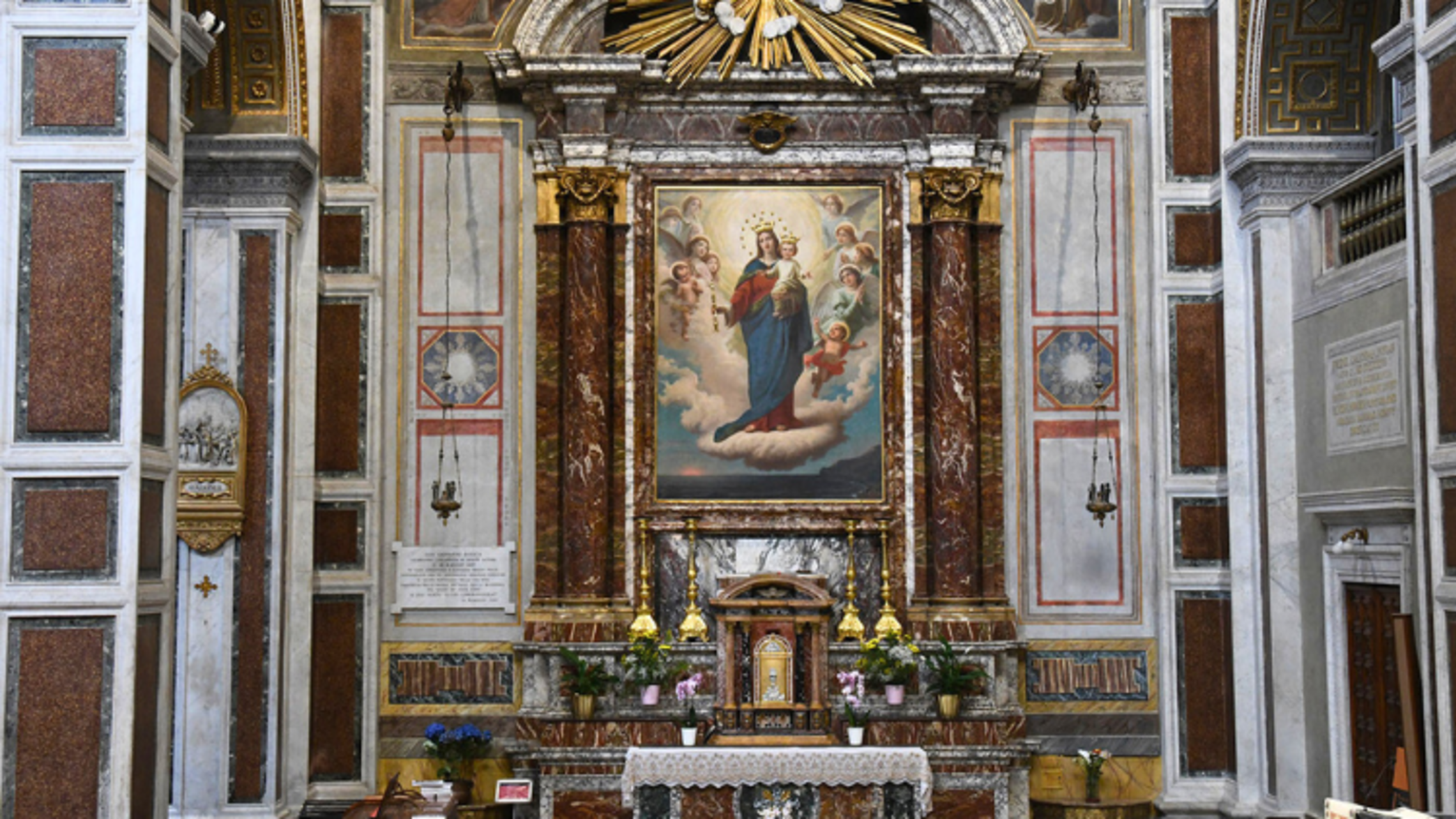 The altar of Mary Help of Christians at the Basilica of the Sacred Heart in Rome | Courtesy of Agenzia Info Salesiana (ANS) Message of the Provincial 05.23.24