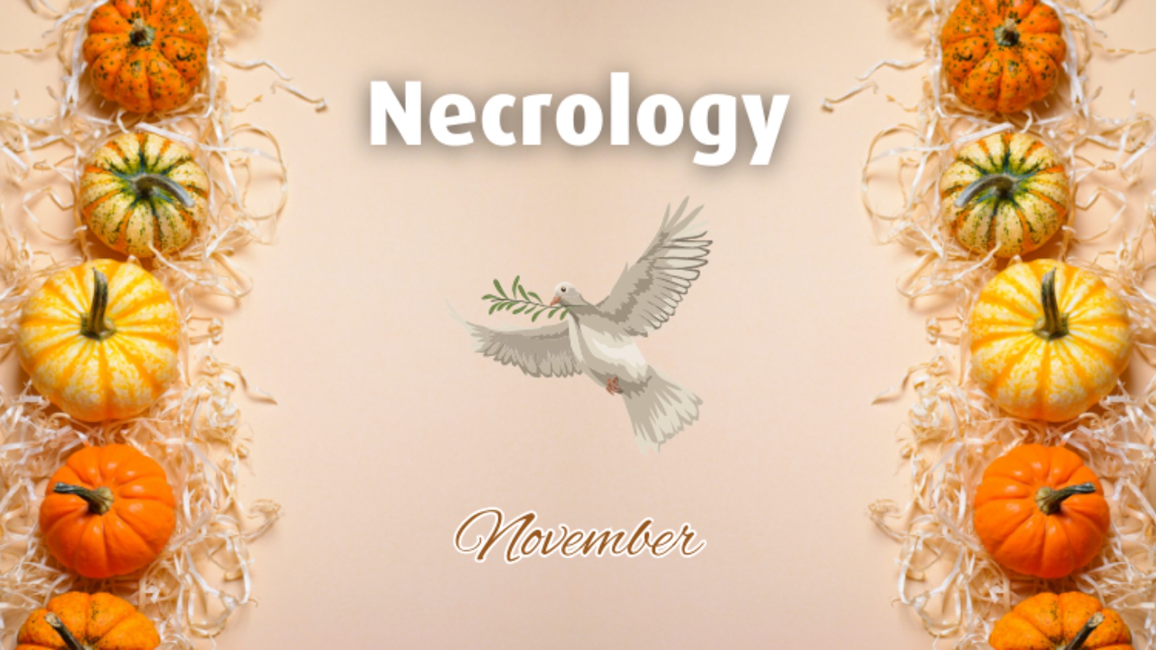 Designed by Ms. Julia St. Clair, Province Communications Director November 2024 Necrology