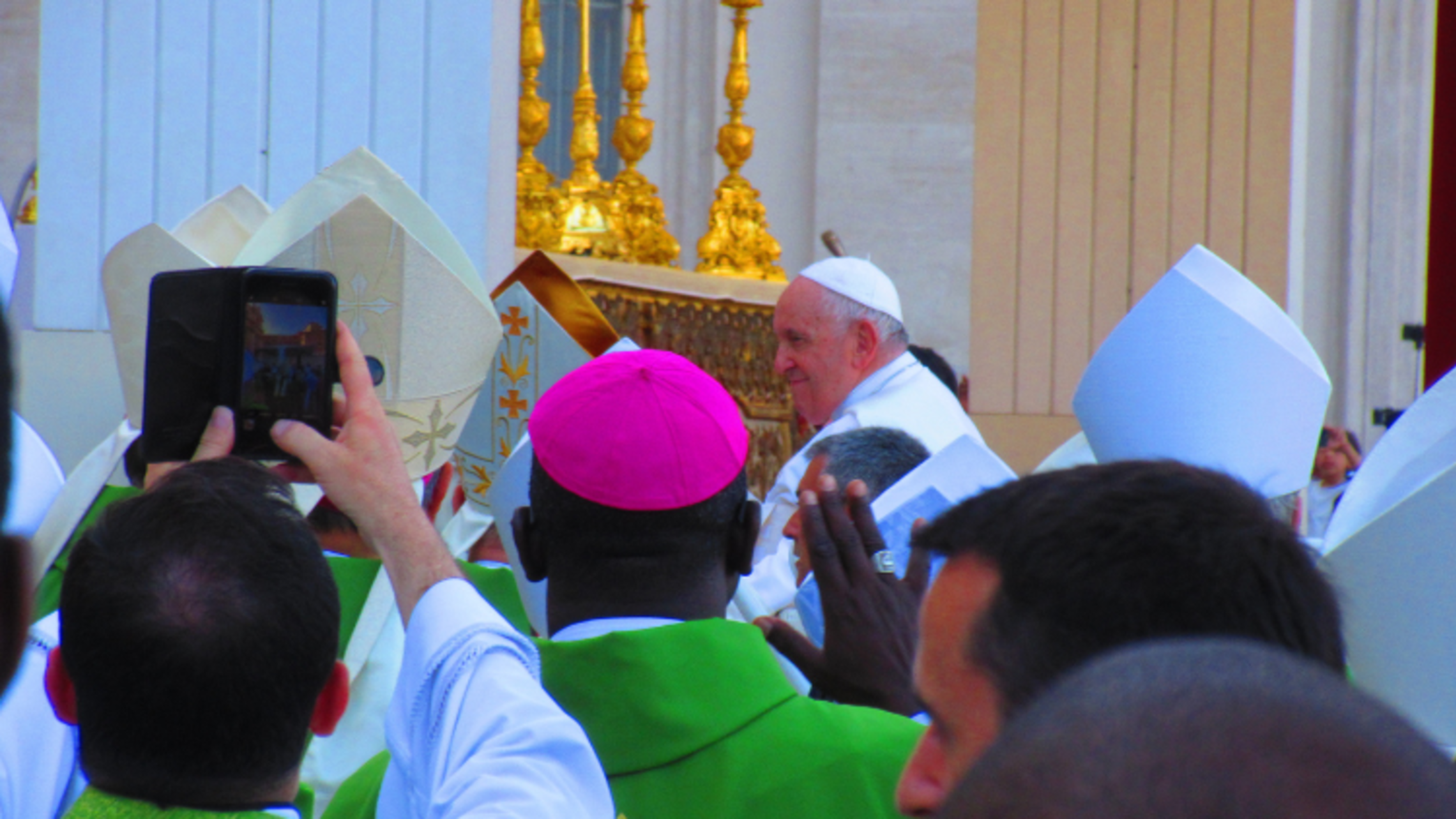Beloved Pope Francis at the World Meeting of Families’ concluding Mass | Photo by Fr. John Puntino, SDB Pope Francis Salesian Family Pilgrimage