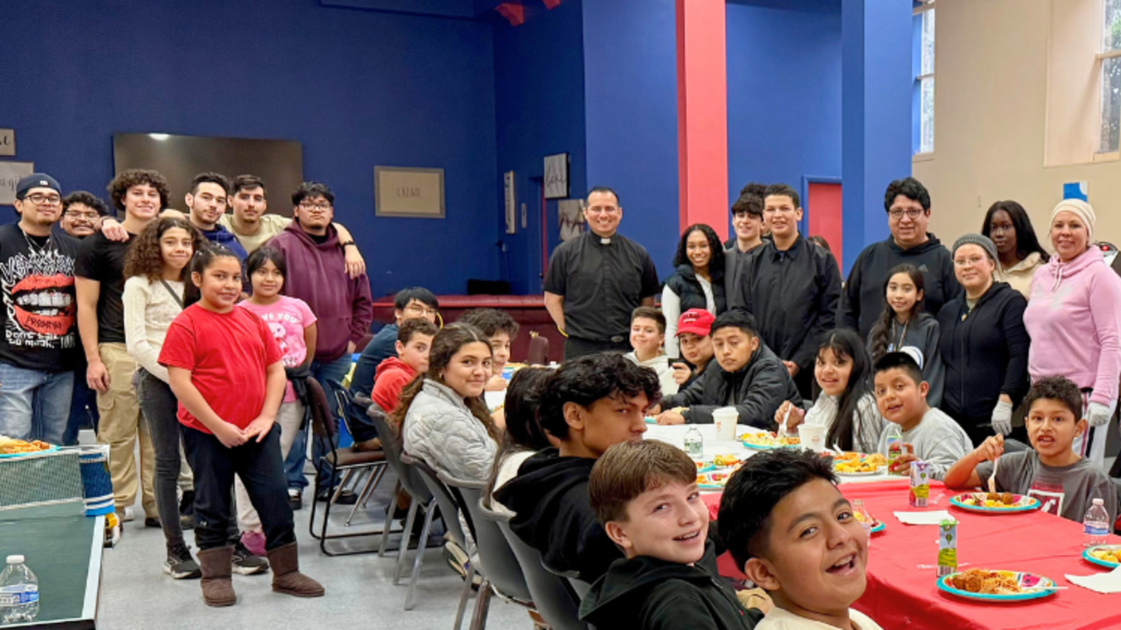 Port Chester YA Volunteers from Tampa Visit St. John Bosco Parish