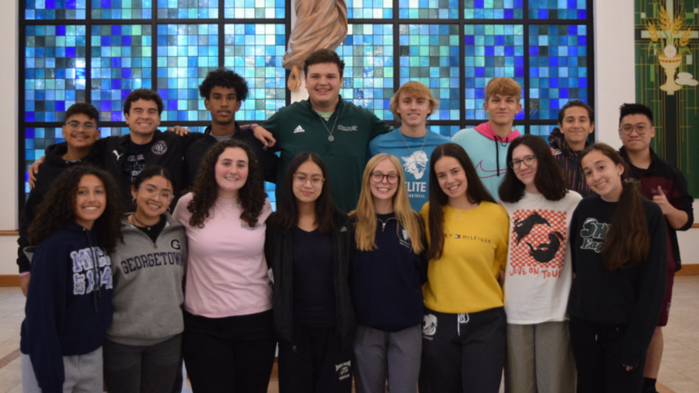 Participants in this year's October Salesian Leadership Retreat (SLR) at the Mary Help of Christians Chapel at the Marian Shrine in Stony Point, NY | Photo by Salesian Youth Ministry Read November Snippets