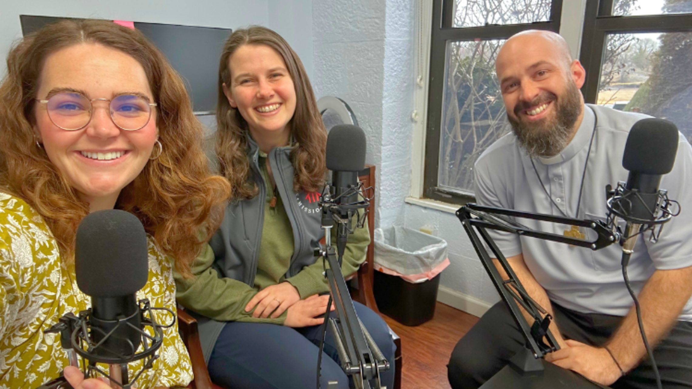 Ms. Vicky Weekley, Mrs. Amy Stockinger, and Fr. Steve DeMaio, SDB | Photo by Ms. Vicky Weekley Valdocco Lenten Season