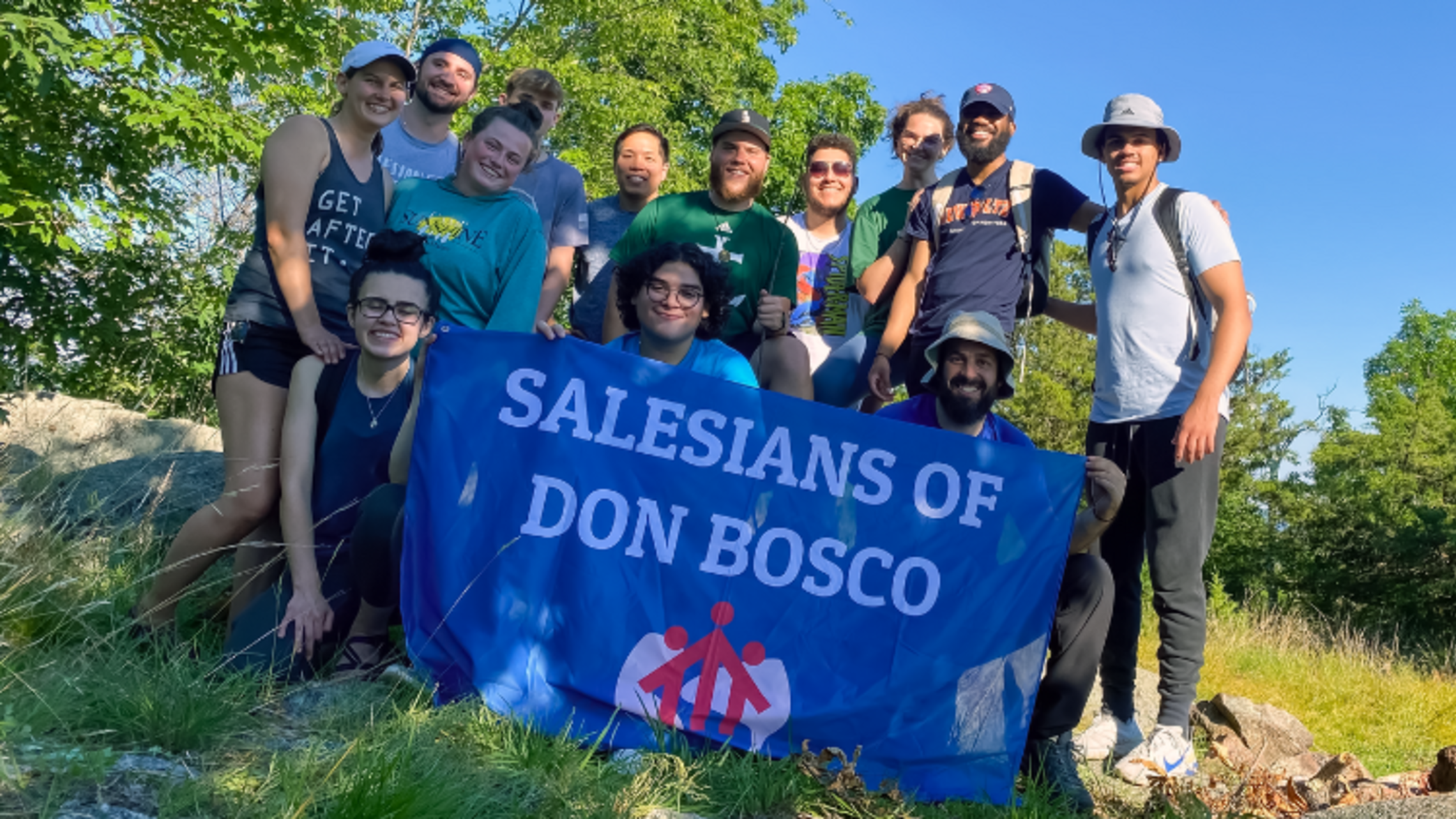 Salesian Family during the hike | Photo by Fr. Steve DeMaio, SDB Salesian Family Hike